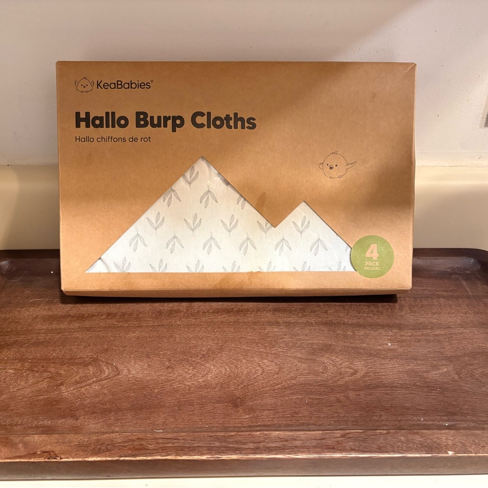 KeaBabies Hallo Burp Cloths